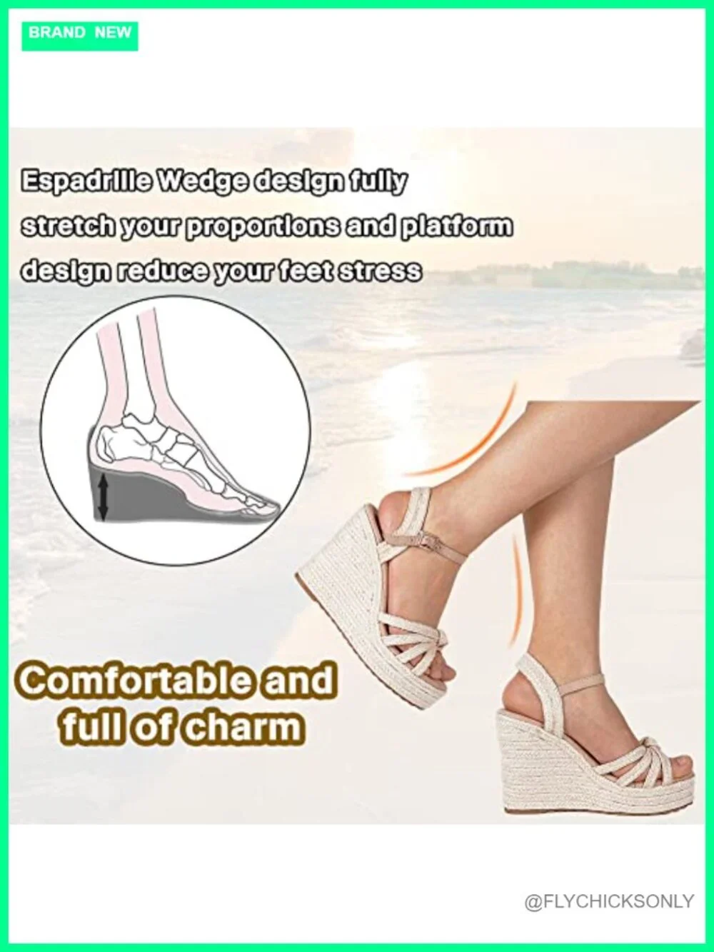 Linen Straw Wedge Heel Sandals: Open Toe Platform Espadrilles with Adjustable